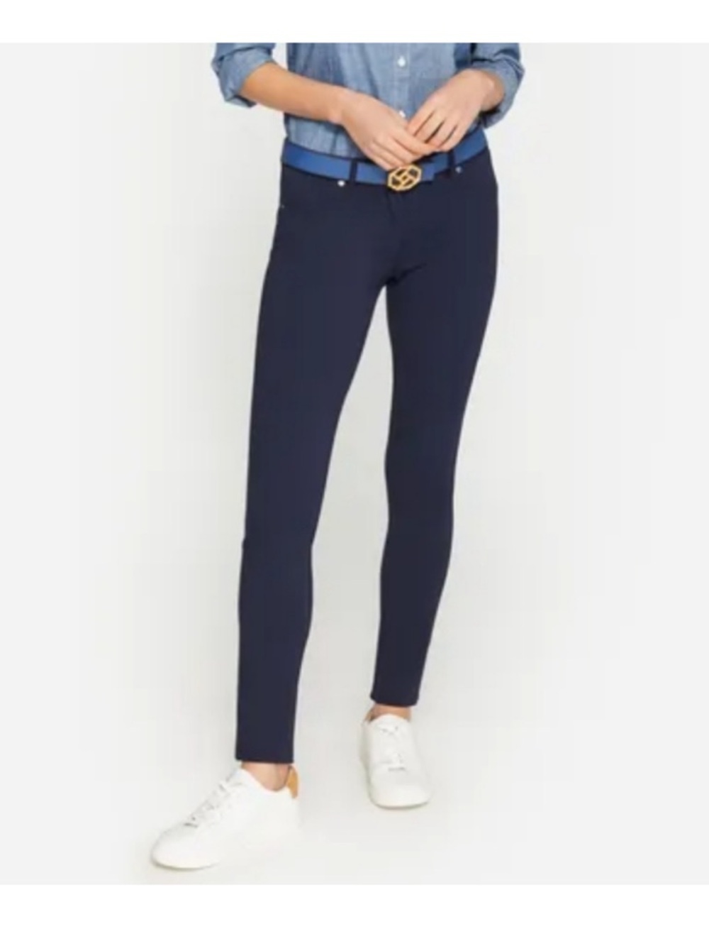 J.McLaughlin Becca Legging Trouser Pant Navy Blue Mid Rise Size 12